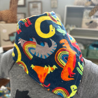 Rainbow Dinosaurs Baby Bib Bandana