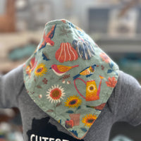 Autumn Birds Baby Bib Bandana