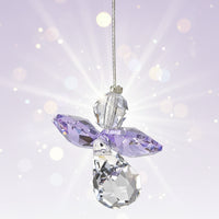 Crystal Guardian Angel - Light Amethyst