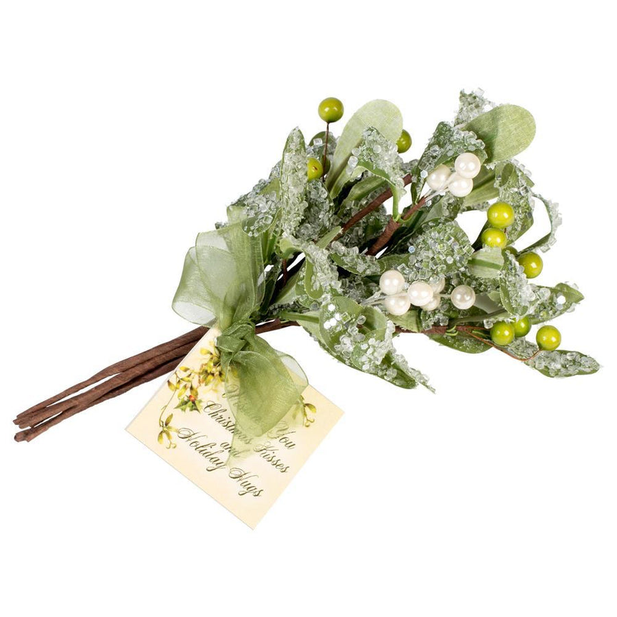 Mistletoe Sprig 9.5" With Gift Box