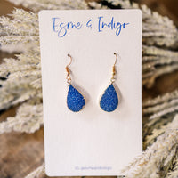 Grace Earrings - Navy