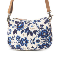 Myra Bags "Cottage Rose Crossbody Bag in Blue"