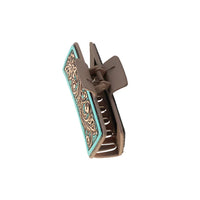 Myra "High Vista Hair Comb Clip in Turquoise"