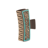 Myra "High Vista Hair Comb Clip in Turquoise"