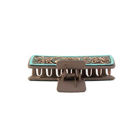 Myra "High Vista Hair Comb Clip in Turquoise"