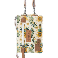 Myra Bags "Amber Ray" Crossbody Bag with Phone Compartment in Sunlit Ivory