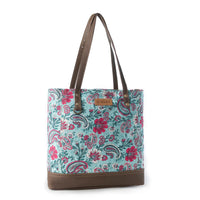 Myra Bags "Pinkpaisley" upcycled canvas Tote Bag