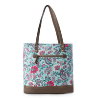 Myra Bags "Pinkpaisley" upcycled canvas Tote Bag
