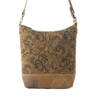 Myra Bags " Wild Paisley Upcycled Canvas Concealed Carry Bag" - Olive + Vintage