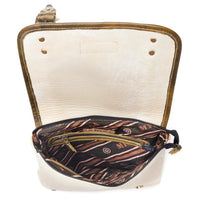 Myra Bags " Boss Hide Western Concealed Carry Bag" - Cream + Leather