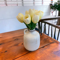 Tulips in White Jug Vase Arrangement