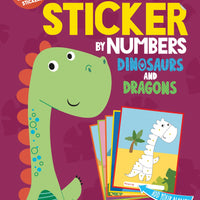 My First Sticker By Numbers: Dinosaurs and Dragons