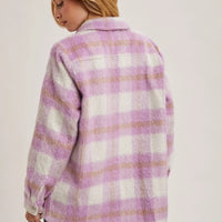 Brushed Flannel Jacket - Pink