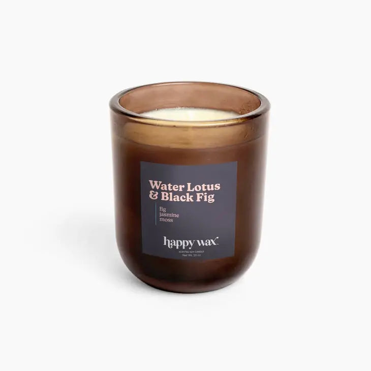 Water Lotus & Black Fig Single Wick Candle