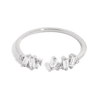 Gold Dipped Delicate Baguette Fashion Ring