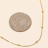 Dainty Box Classic Chain Necklace: Gold