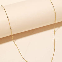 Dainty Box Classic Chain Necklace: Gold