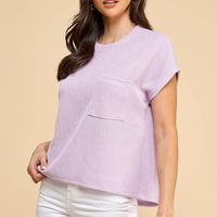 Lavender Knit Top