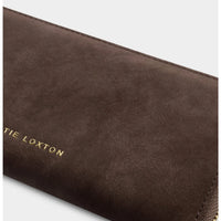 Lottie Large Wallet- Bitter Chocolate Suedette
