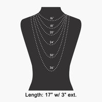 Double Layered Chain Crystal Square Pendant Necklace