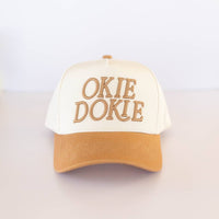 OKIE DOKIE Unisex Trucker Hat: Caramel