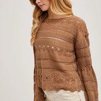The Autumn Unraveled Sweater - Mocha