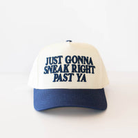 Just Gonna Sneak Right Past Ya - Unisex Hat Navy & Green