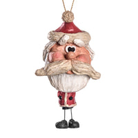 Santa Ornament With Rough Beard