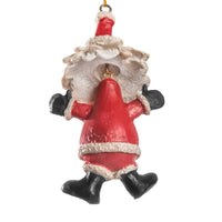 Santa With Arms Out Christmas Ornament