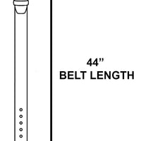 Vegan Leather Braided Belt: Black