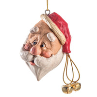 Santa Head Ornament With Cocked Hat