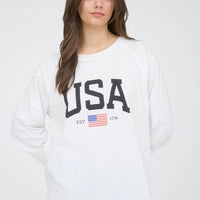 USA Long Sleeve Raglan