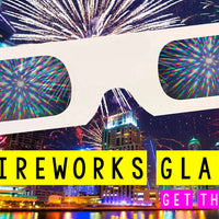 Plastic 3D Fireworks Diffraction Glasses