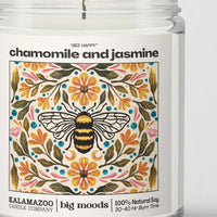 "Bee Happy" Chamomile and Jasmine Soy Candle