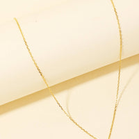 Cubic Zirconia Pave Moon Pendant Chain Necklace