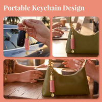 Saffron Rouge | Roll-on Pheromone Keychain Perfume Oil - 6ml: Classic Pendant