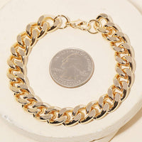 Curb Chain Lobster Clasp Bracelet
