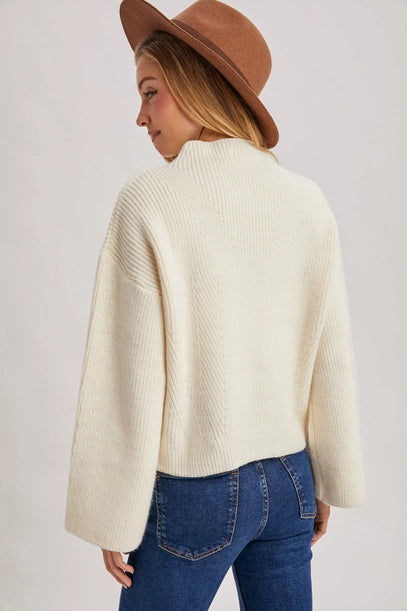 The Elevated Ease Sweater - Cream