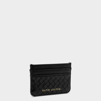 Nova Woven Texture Card Holder - Black