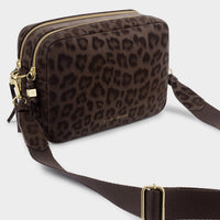 Lottie Large Crossbody Bag - Chocolate Leopard