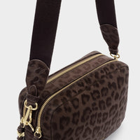 Lottie Large Crossbody Bag - Chocolate Leopard