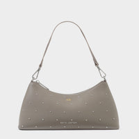 Miley Studded Small Shoulder Bag- Mink