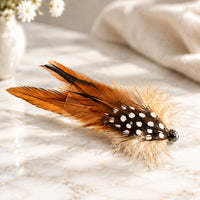 Feather Hair Clip - Spotted