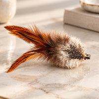 Feather Hair Clip - Spotted