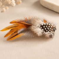 Feather Hair Clip - Spotted