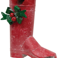 Metal Santa's Red Boot