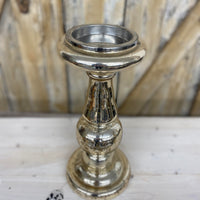 Mercury Glass Candle Stand