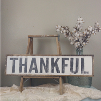The Green Elephant Shop - Thankful Sign
