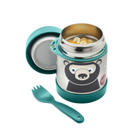 3 Sprouts Bear Stainless Steel Food Jar