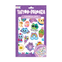 Ooly Tattoo-palooza Temporary Glitter Tattoo: Colorful Cats